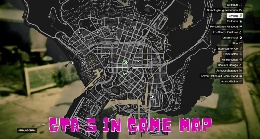 Navigation Tips for Exploring the GTA 5 In Game Map