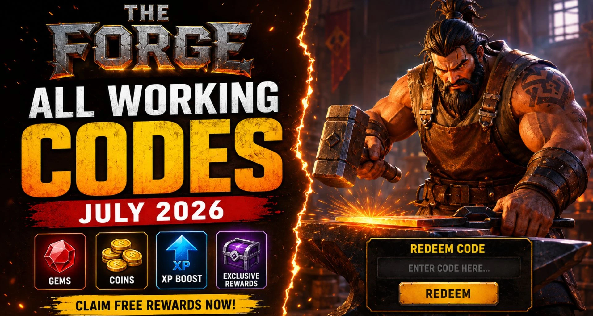 The Forge Codes (July 2026): All The Best Working Codes 