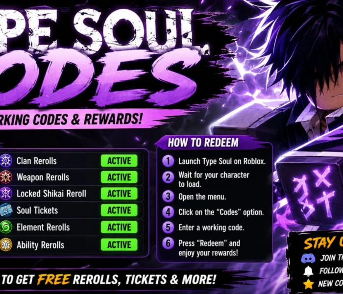 Type Soul Codes (July 2026): All Best Working Codes