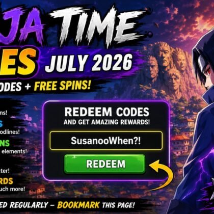 Ninja Time Codes (July 2026): Best Active Codes