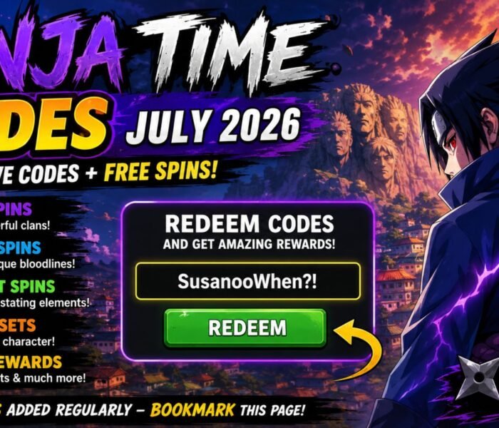 Ninja Time Codes (July 2026): Best Active Codes