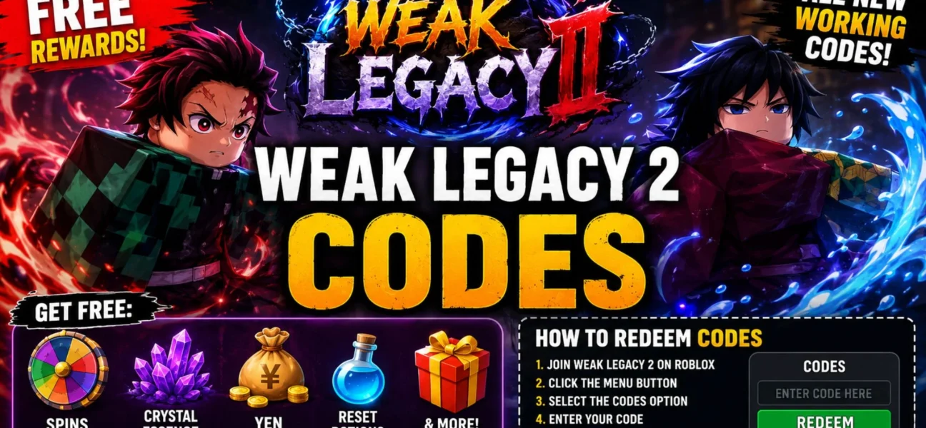 Weak Legacy 2 Codes (July 2026): All the Best Working Codes