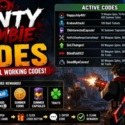 Hunty Zombie Codes (July 2026): Best Active Codes