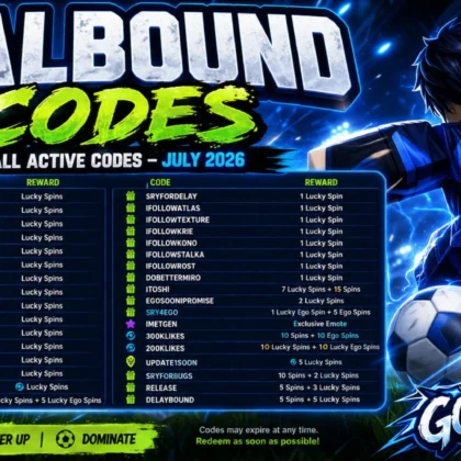 Goalbound Codes (July 2026): Best Active Codes