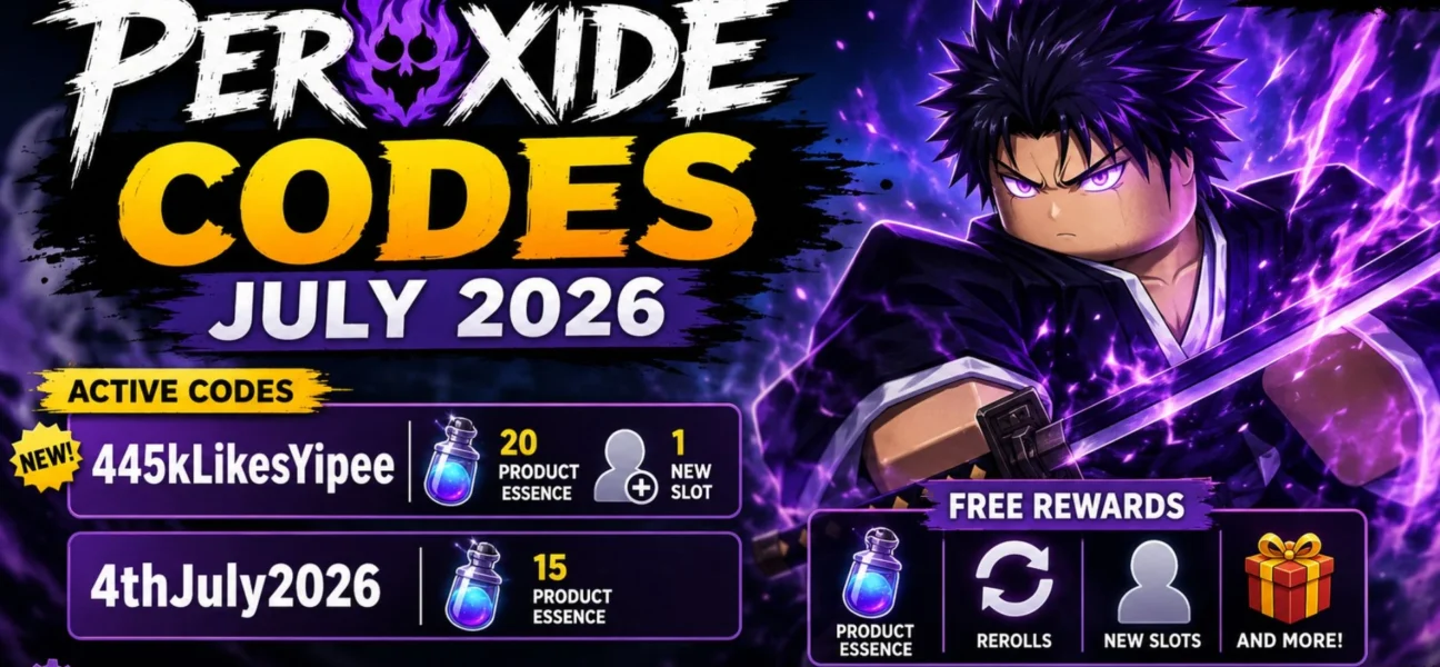 Peroxide Codes (July 2026): Best Active Codes