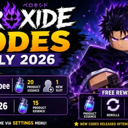 Peroxide Codes (July 2026): Best Active Codes