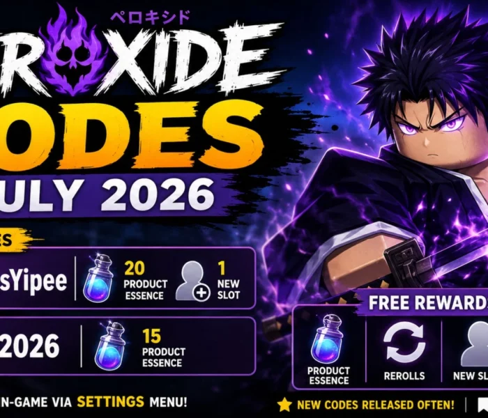 Peroxide Codes (July 2026): Best Active Codes