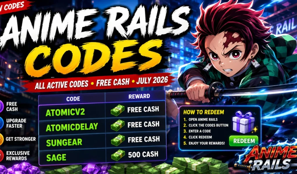 Anime Rails Codes (July 2026): Best Active Codes