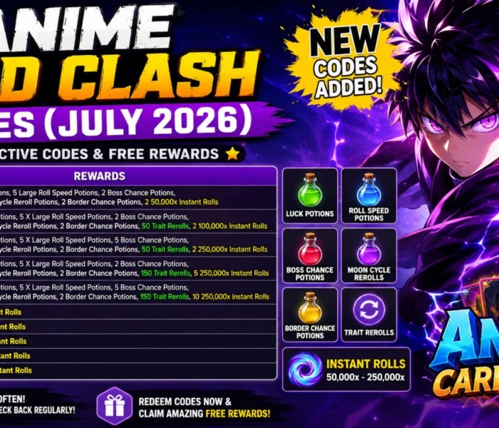 Anime Card Clash Codes (July 2026): Best Active Codes